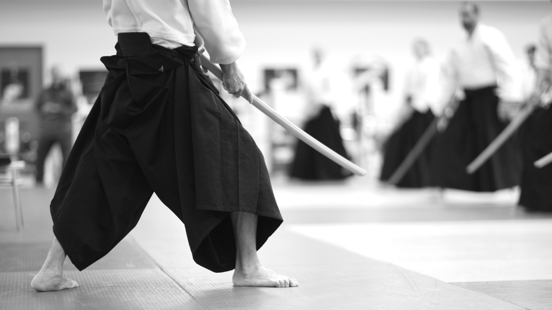 cours aïkido avec bokken